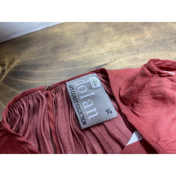 Anthropologie Dolan Costa Dress Left Coast Collection Burnt Orange Stripe XS - Picture 9 of 11